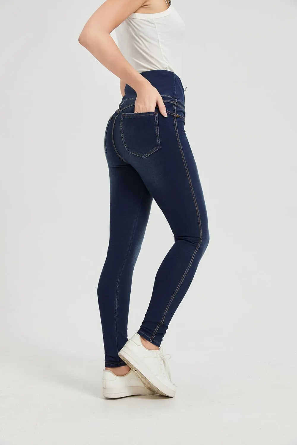 High Waisted Jegging for Women Premium Stretch Slim Fit Jeans Tummy Control Comfort with Everyday Casual Style
