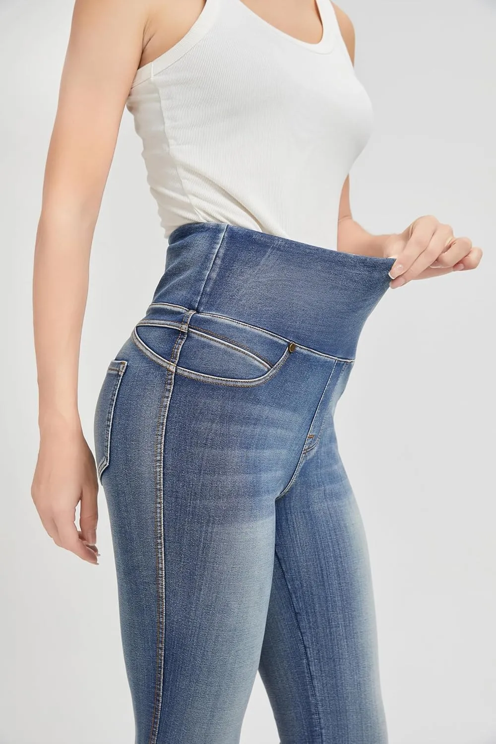 High Waisted Jegging for Women Premium Stretch Slim Fit Jeans Tummy Control Comfort with Everyday Casual Style