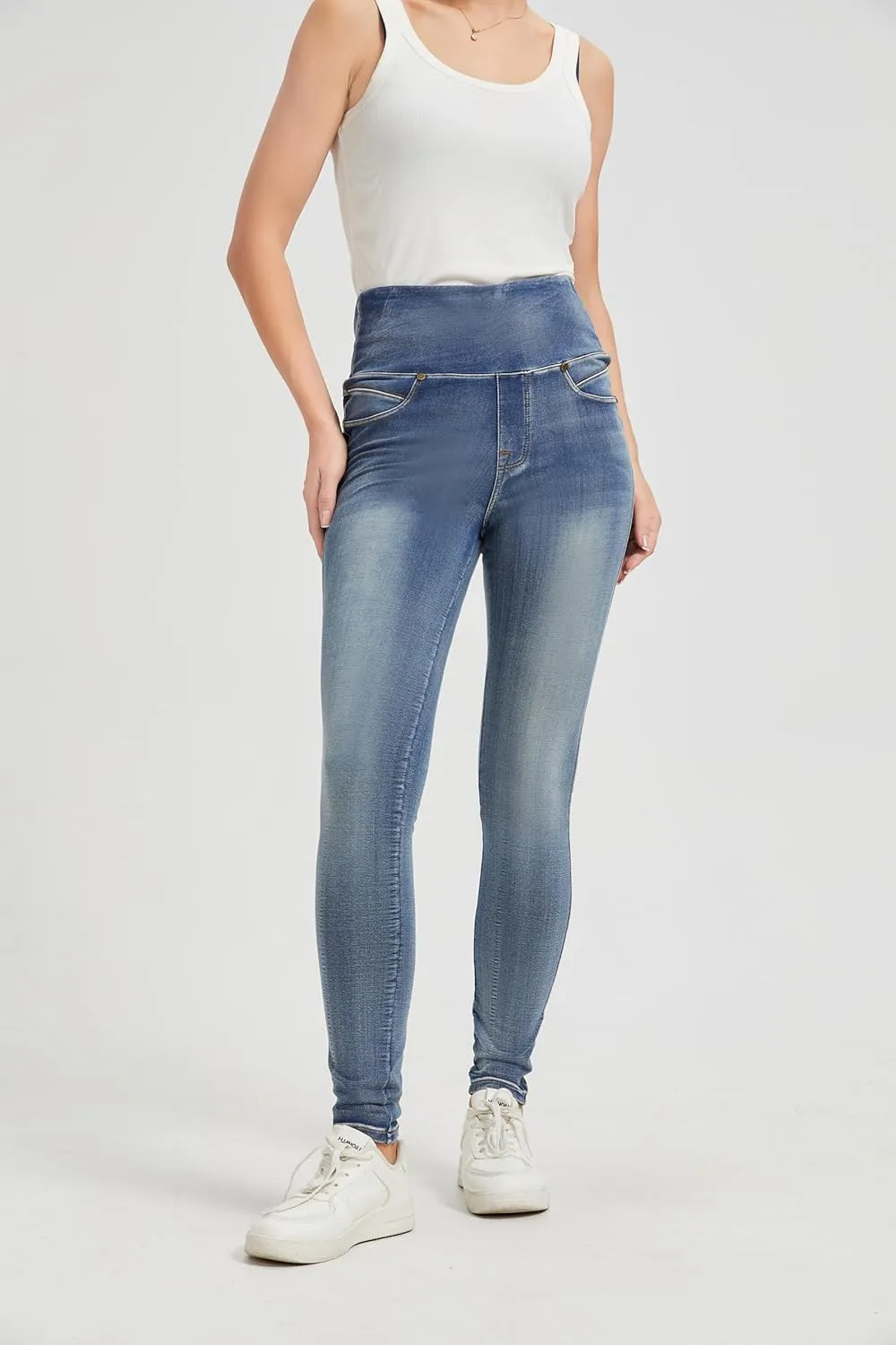 High Waisted Jegging for Women Premium Stretch Slim Fit Jeans Tummy Control Comfort with Everyday Casual Style