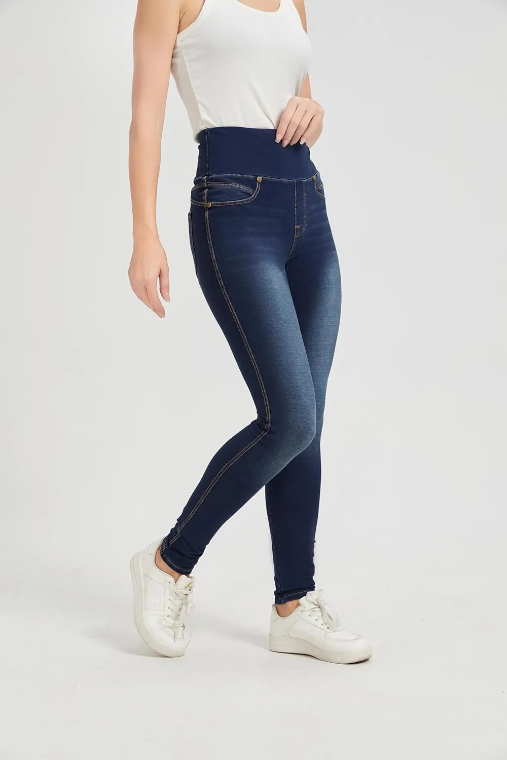 High Waisted Jegging for Women Premium Stretch Slim Fit Jeans Tummy Control Comfort with Everyday Casual Style