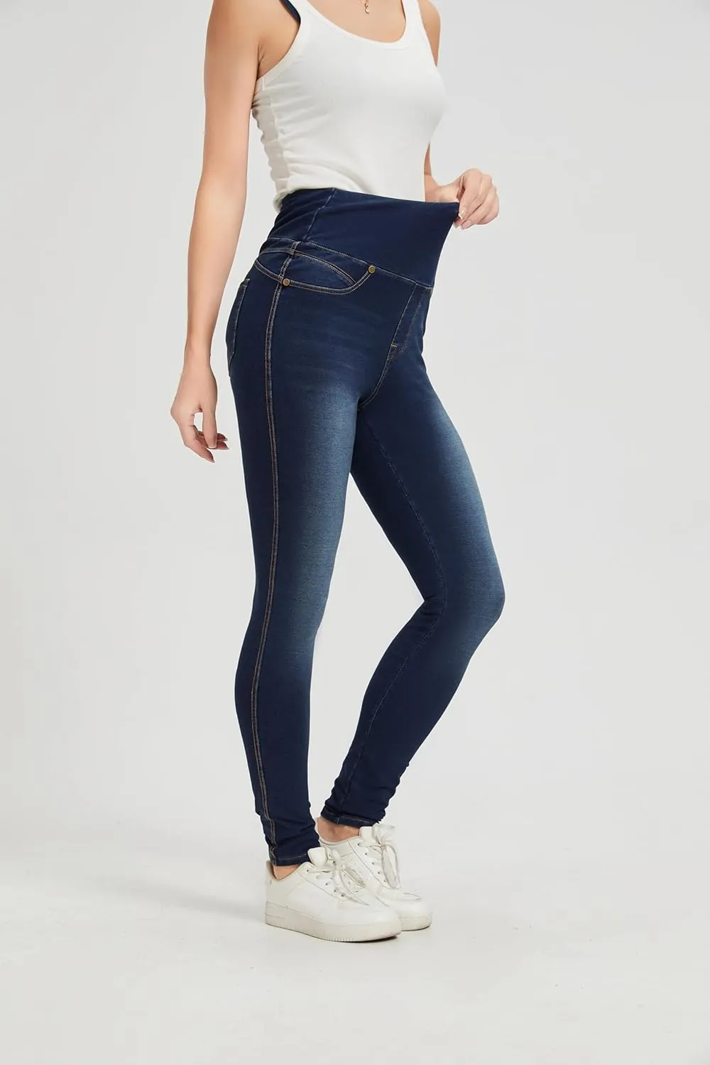 High Waisted Jegging for Women Premium Stretch Slim Fit Jeans Tummy Control Comfort with Everyday Casual Style