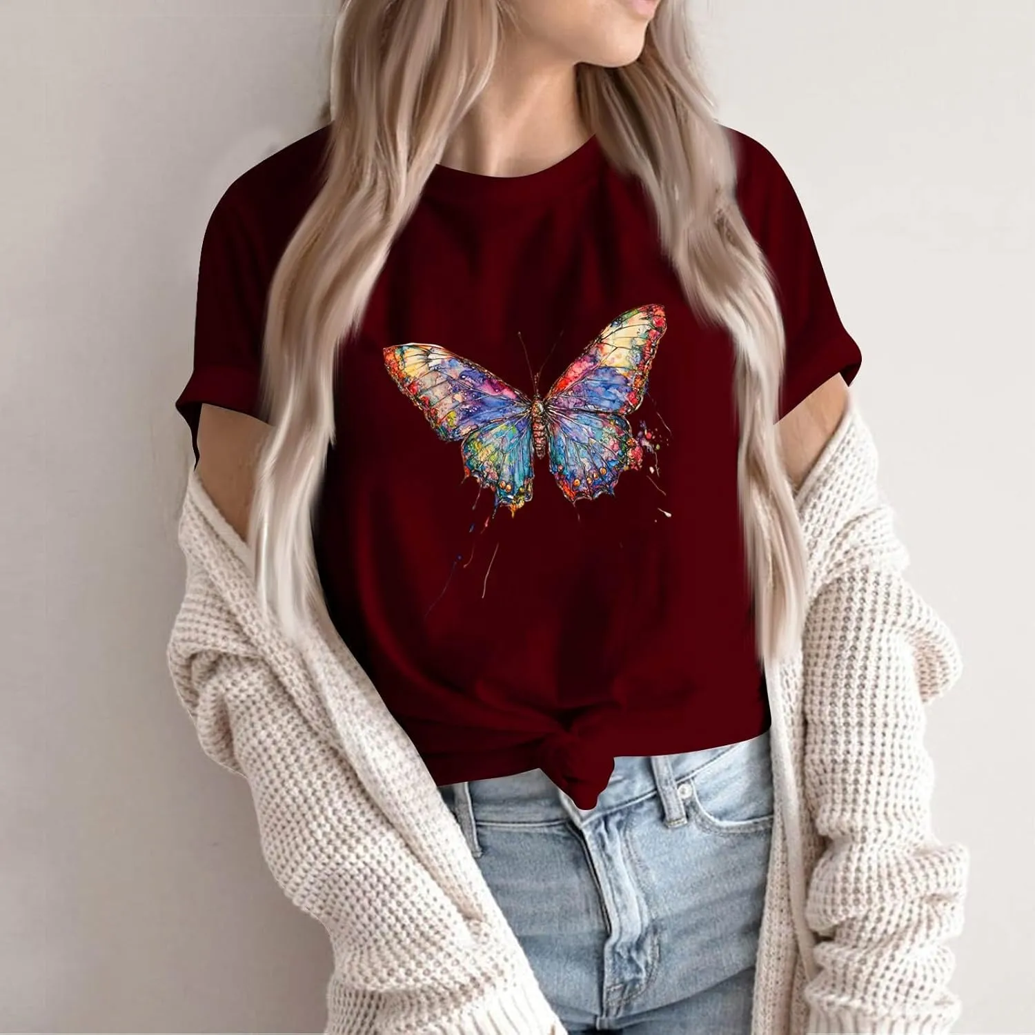 HTHLVMD Womens Graphic Tees Bee Day T Shirt Mama Graphic Tees for Women Short Sleeve T Shirts Summer Fashion Outfits