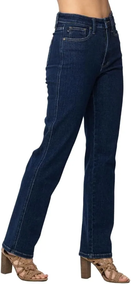 Judy Blue High Waist Tummy Control Classic Straight Jeans