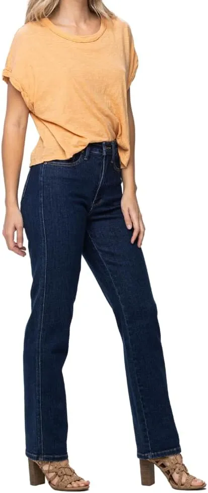 Judy Blue High Waist Tummy Control Classic Straight Jeans