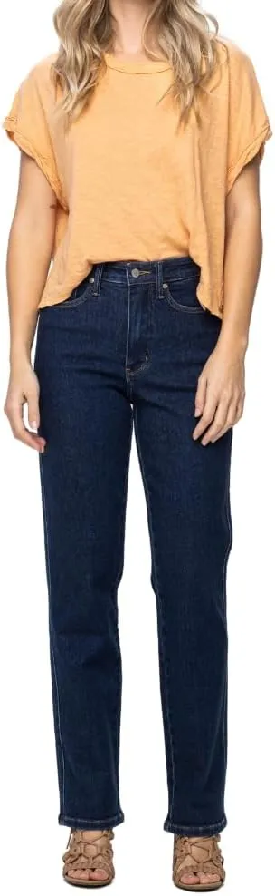 Judy Blue High Waist Tummy Control Classic Straight Jeans