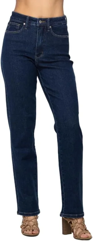 Judy Blue High Waist Tummy Control Classic Straight Jeans