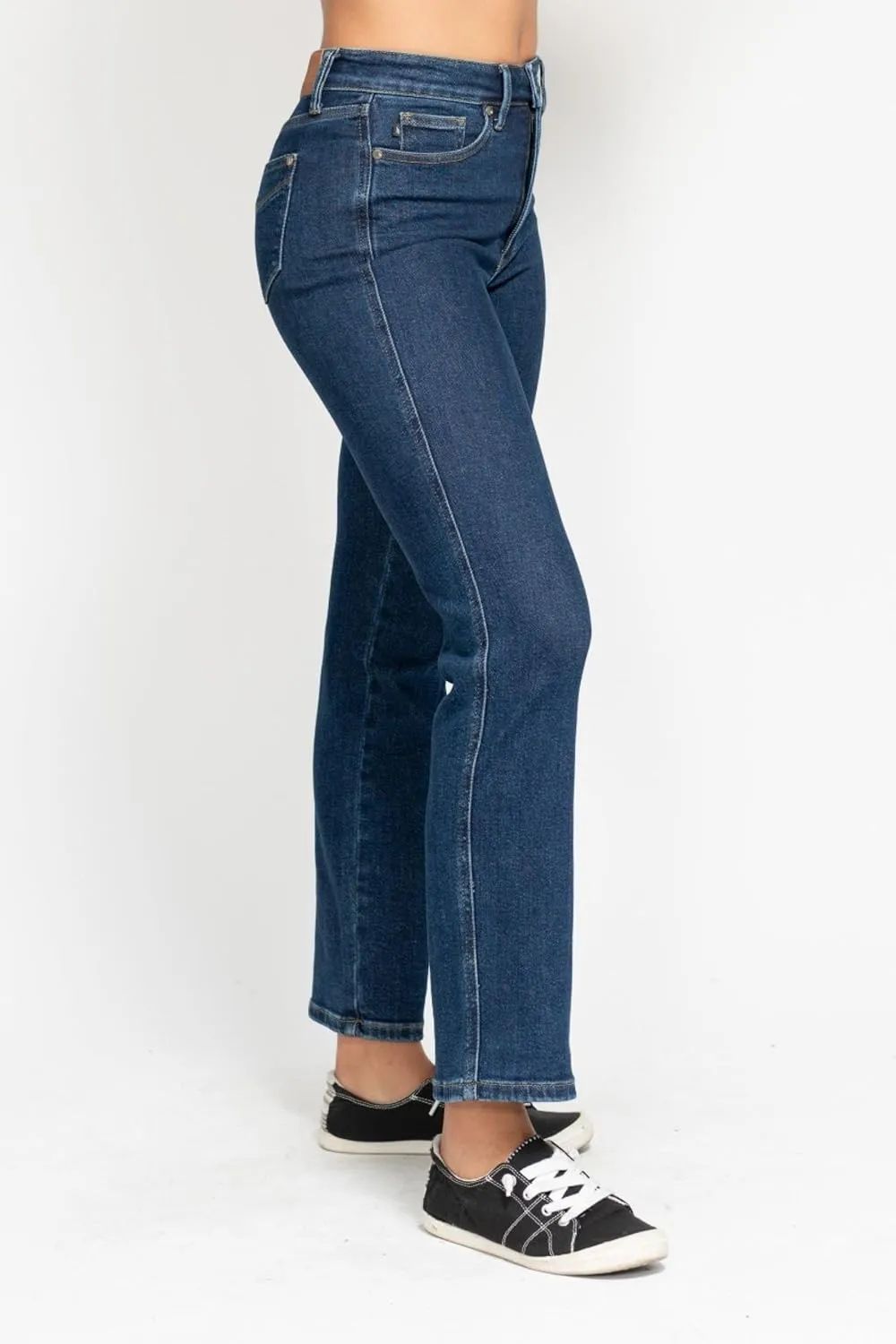 Judy Blue High Waist Tummy Control Classic Straight Jeans