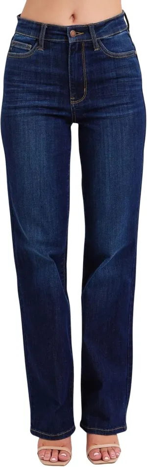 Judy Blue Women's High Waist Straight Jeans