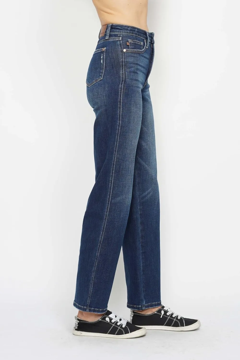 Judy Blue Women's High-Waisted Tummy Control Classic Straight Jeans - 88869