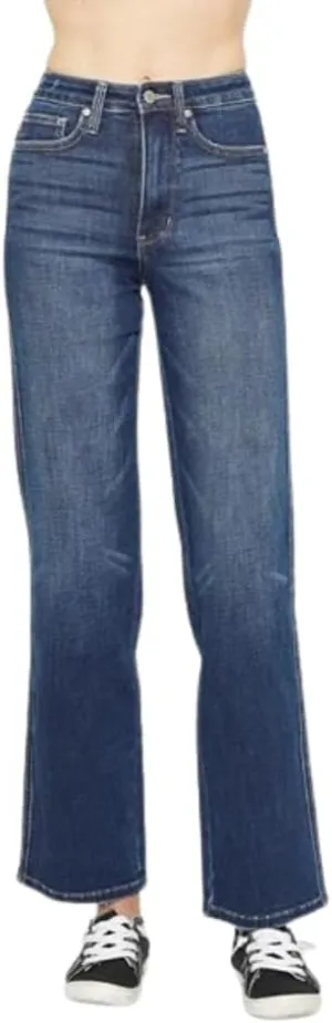 Judy Blue Women's High-Waisted Tummy Control Classic Straight Jeans - 88869