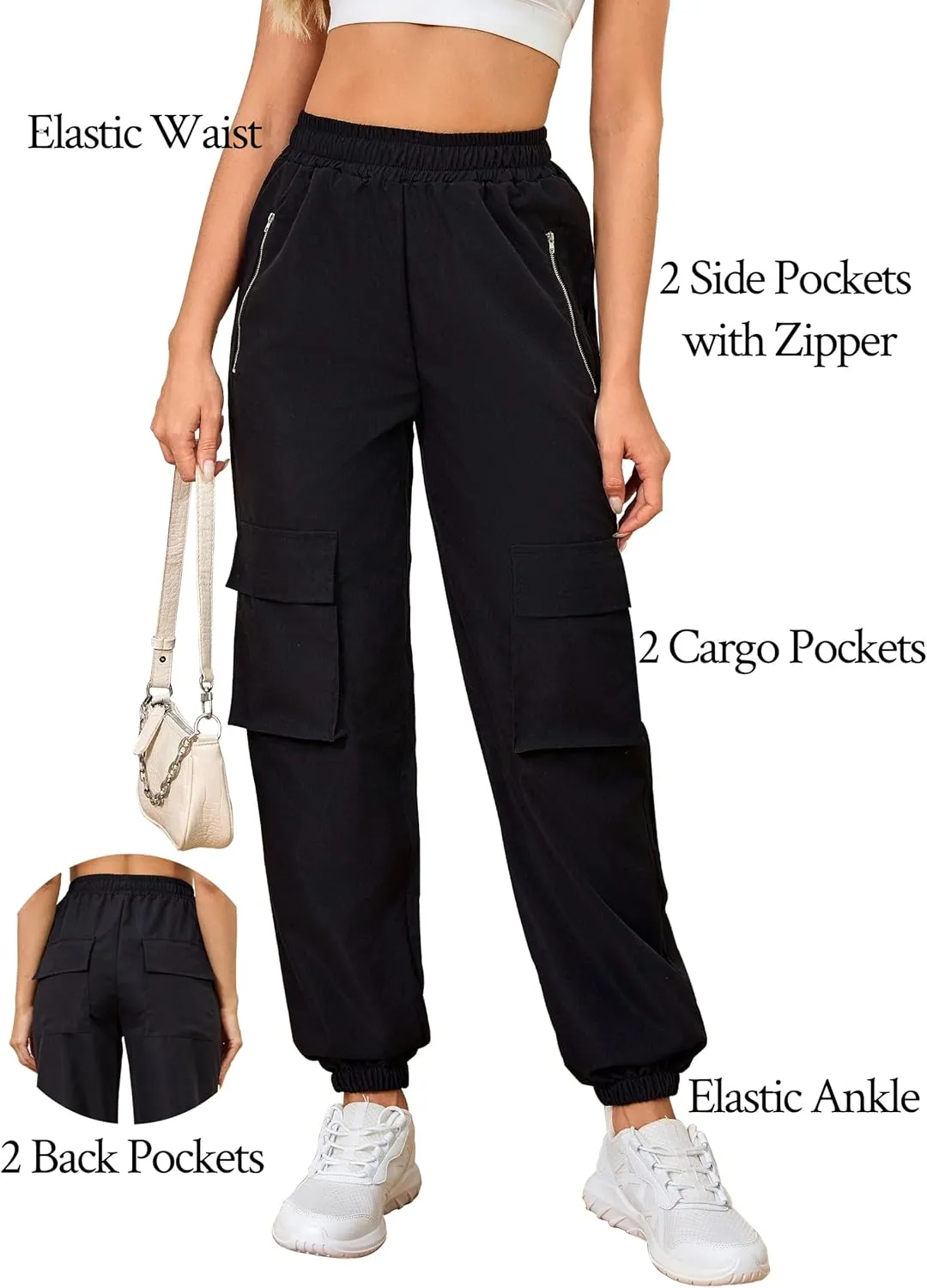 Kisswow Cargo Pants Women Baggy Sweatpants Women Cargo Pants for Girls Cargo Pants Y2k Pants Streetwear