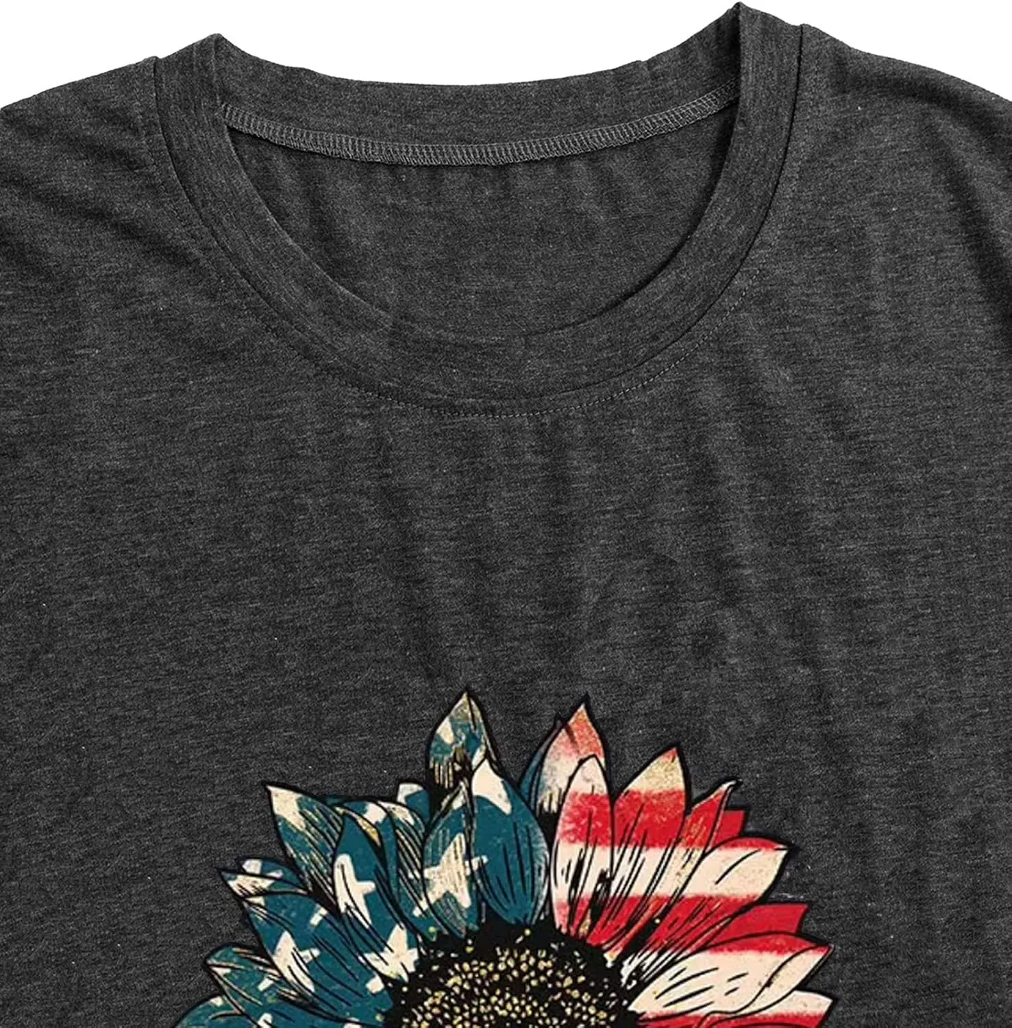 LAZYCHILD Womens Graphic Tees Sunflower Shirts Vintage Flower Graphic Tees Shirts Inspirational Tees Casual Faith Shirt Tops