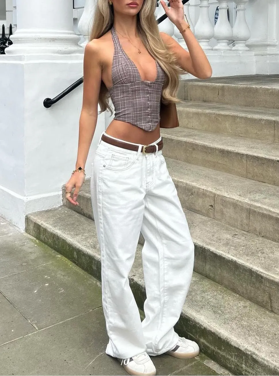 LILTWIST Wide Leg Jeans for Women Cute Baggy Stretchy Low Rise Jeans Casual Straight Leg Elastic Waist Trouser Pull On Jeans