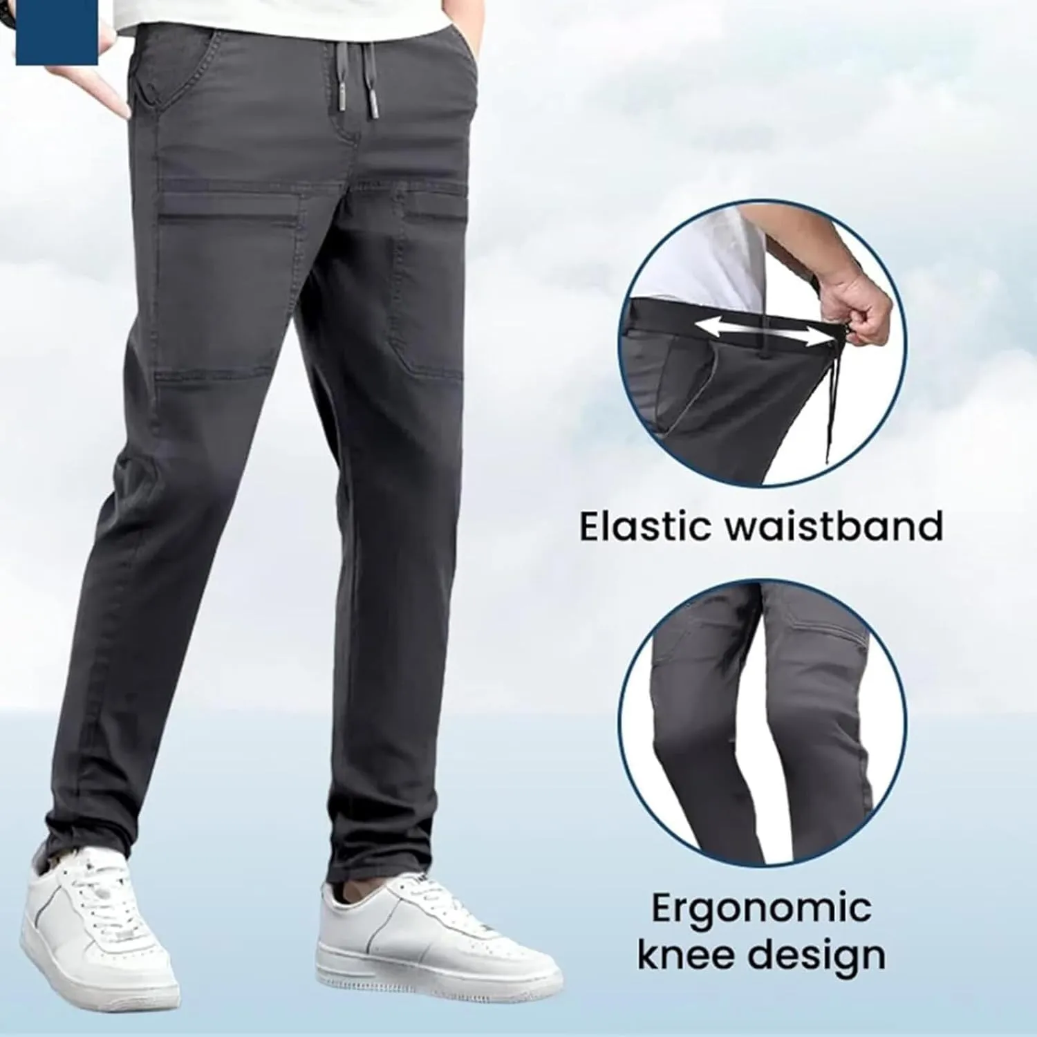 Manzera Stretch Cargo Pants, High Stretch Multi-Pocket Cargo Pants, Casual and Comfortable Cargo Pants