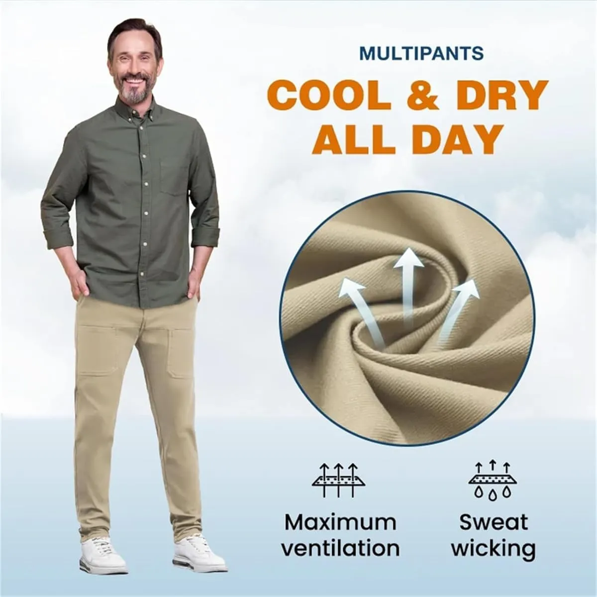 Manzera Stretch Cargo Pants, Multipants - High Stretch Multi-Pocket Durable Cargo Pants, Mencomfy Cargo Pants Men