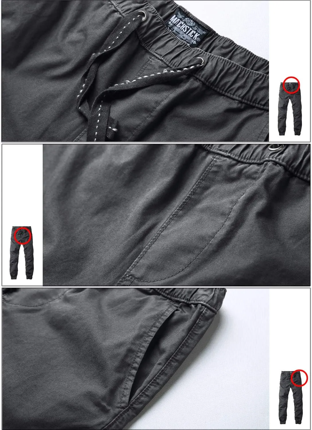 Match Men's Chino Jogger Pants