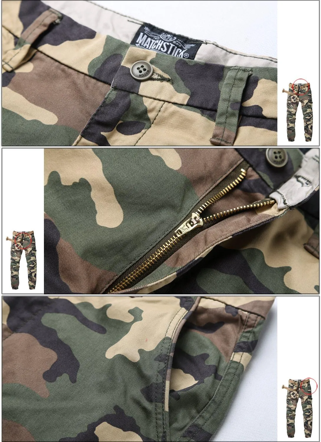 Match Mens Twill Jogger Pants