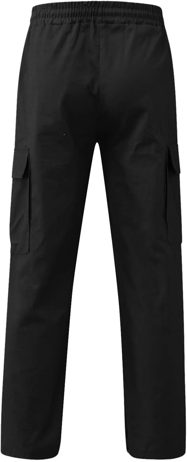 Men Outdoor Cargo Pant Lightweight Tactical Pant Hiking Jogger Classic Fit Multi Pockets Cargo Pants Hiking Pants