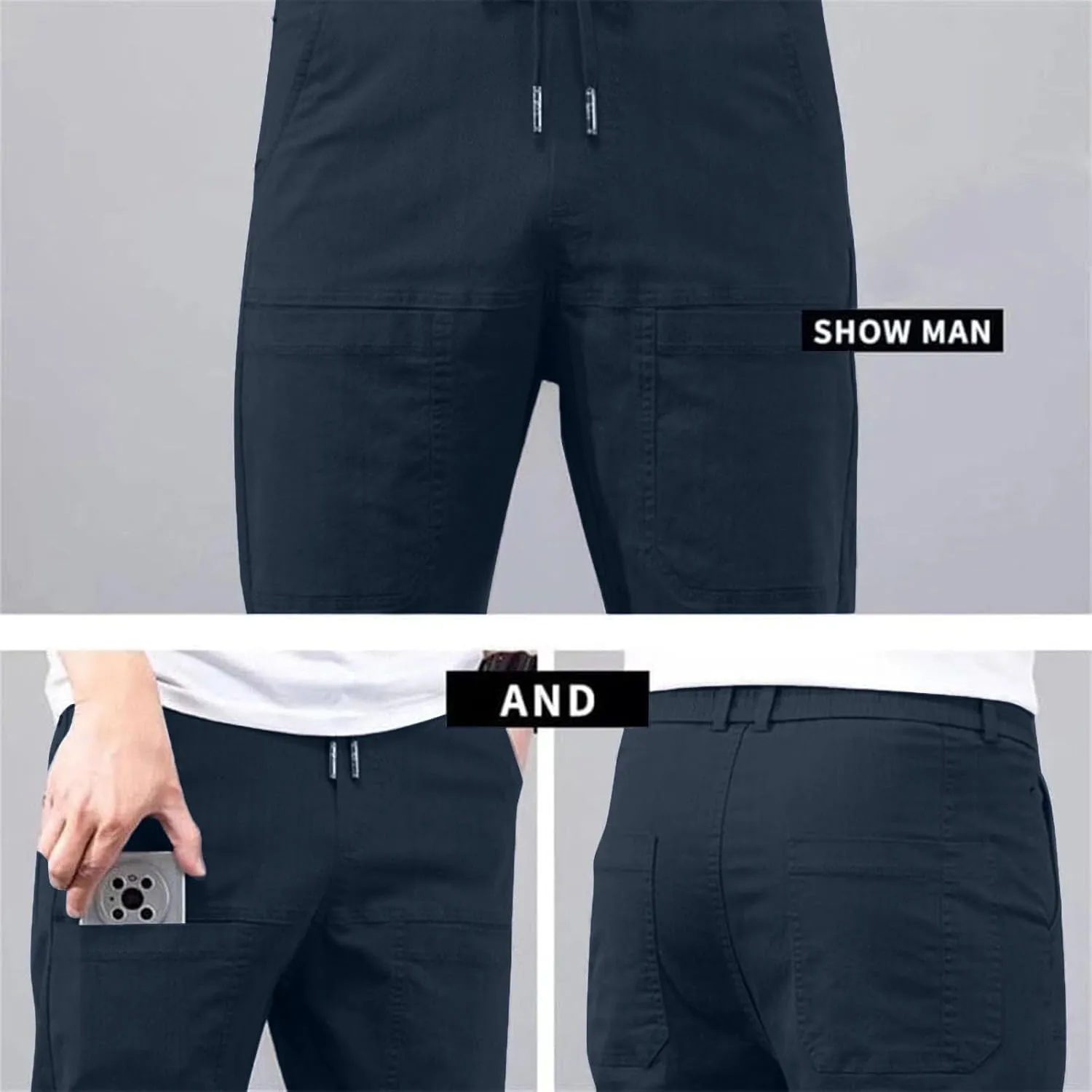 Mencomfy Cargo Pants, Manzera Cargo Pants, Multipants - High Stretch Multi-Pocket Durable Cargo Pants Athletic Pants