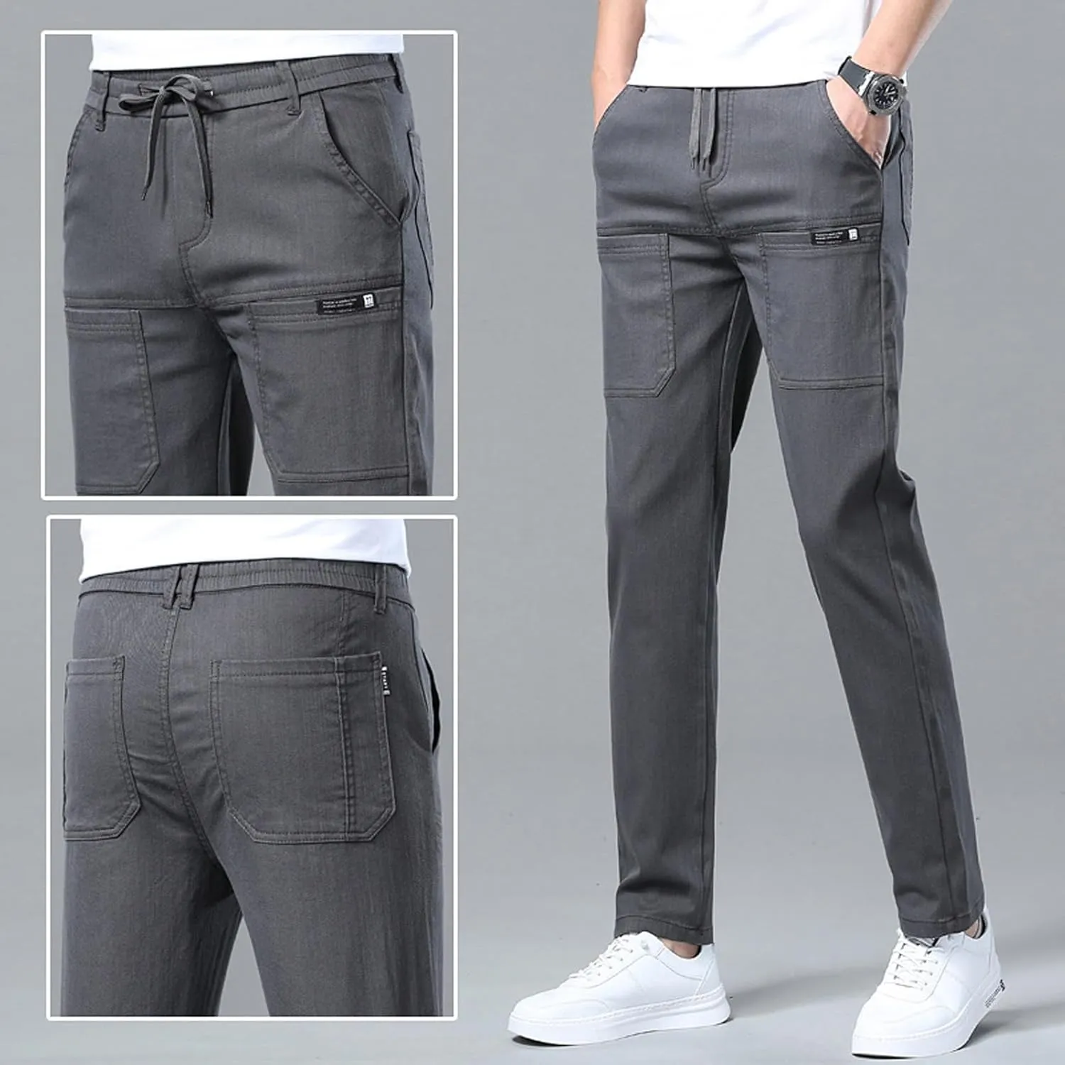 Mencomfy Cargo Pants - Manzera Stretch Cargo Pants, Men's High Stretch Multi-Pocket Durable Cargo Pants