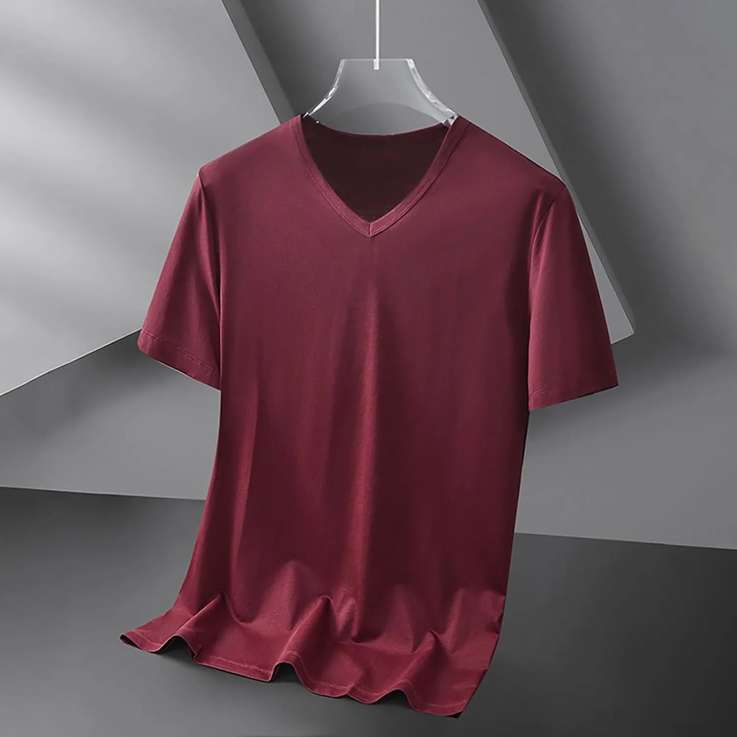 Men's Big and Tall T-Shirs Summer UPF 50  Sun Protection Short Sleeve Tee Shirts Rash Guard Quick Dry Fishing Tees Top
