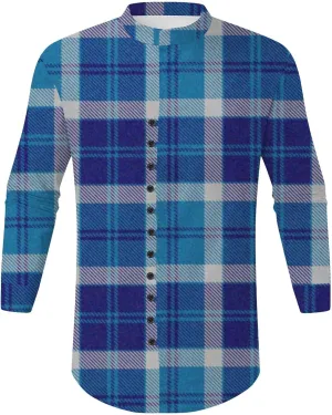 Mens Casual Button Down Shirts Lightweight Flannel Plaid Shirt Jacket Stretch Long Sleeve Checkered Business Shirts