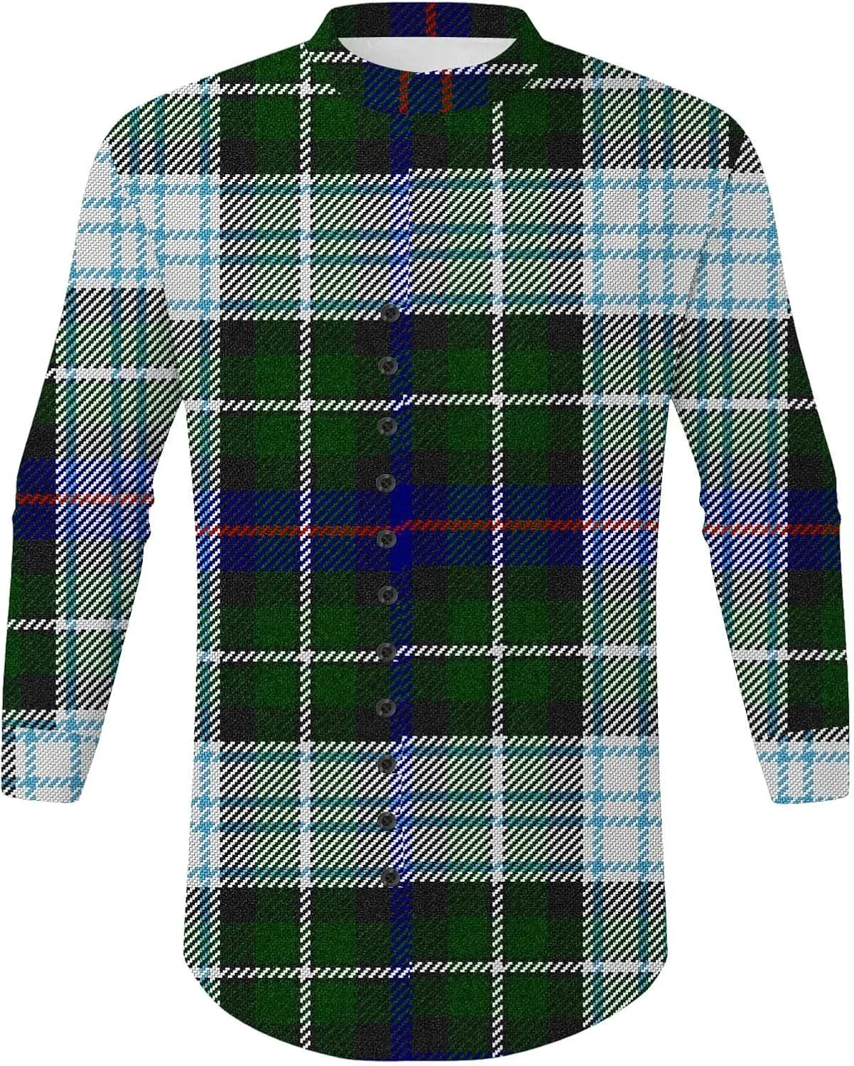 Mens Casual Button Down Shirts Lightweight Flannel Plaid Shirt Jacket Stretch Long Sleeve Checkered Business Shirts