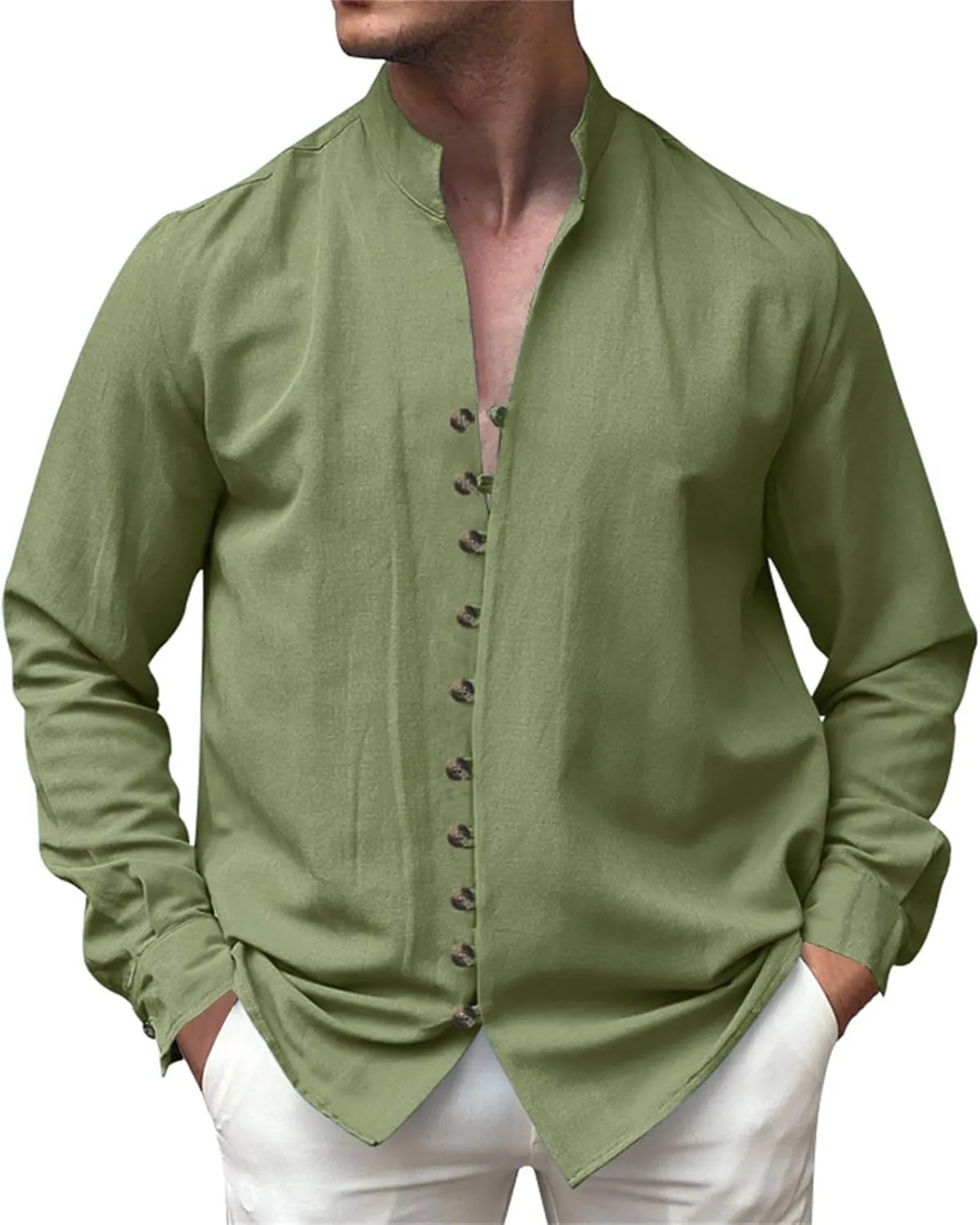 Mens Casual Button Down Shirts Lightweight Flannel Plaid Shirt Jacket Stretch Long Sleeve Checkered Business Shirts