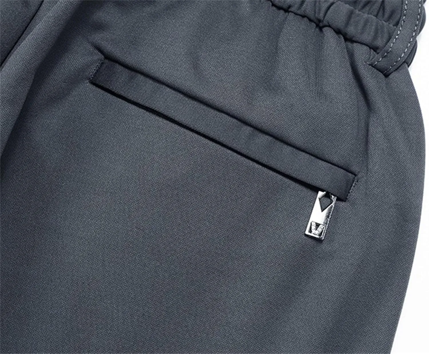 Men's Chino Pants Elastic Waist Drawstring Casual Trouser Winter Straight-Legs Loose Beach Yoga Pants
