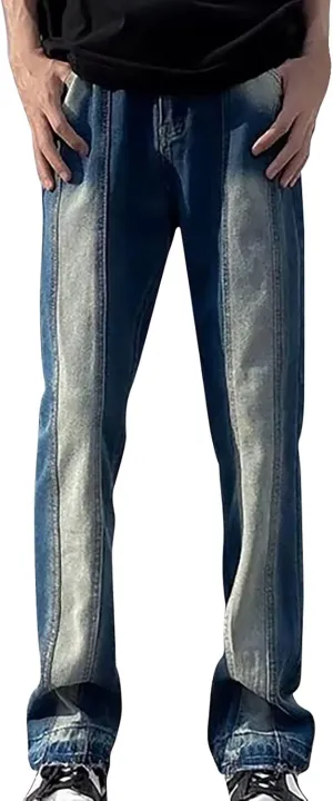 Mens Jeans Comfort Stretch Denim Straight Leg Relaxed Fit Jeans for Men Fit Cotton Jean Jean Pants for Men Mens