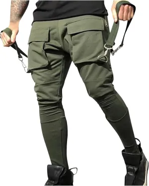 Men's Jogger Pants Techwear Hip Hop Pants Streetwear Tactical Track Pants Skinny Cyberpunk Futurism Jogger Pants