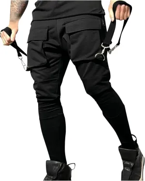 Men's Jogger Pants Techwear Hip Hop Pants Streetwear Tactical Track Pants Skinny Cyberpunk Futurism Jogger Pants