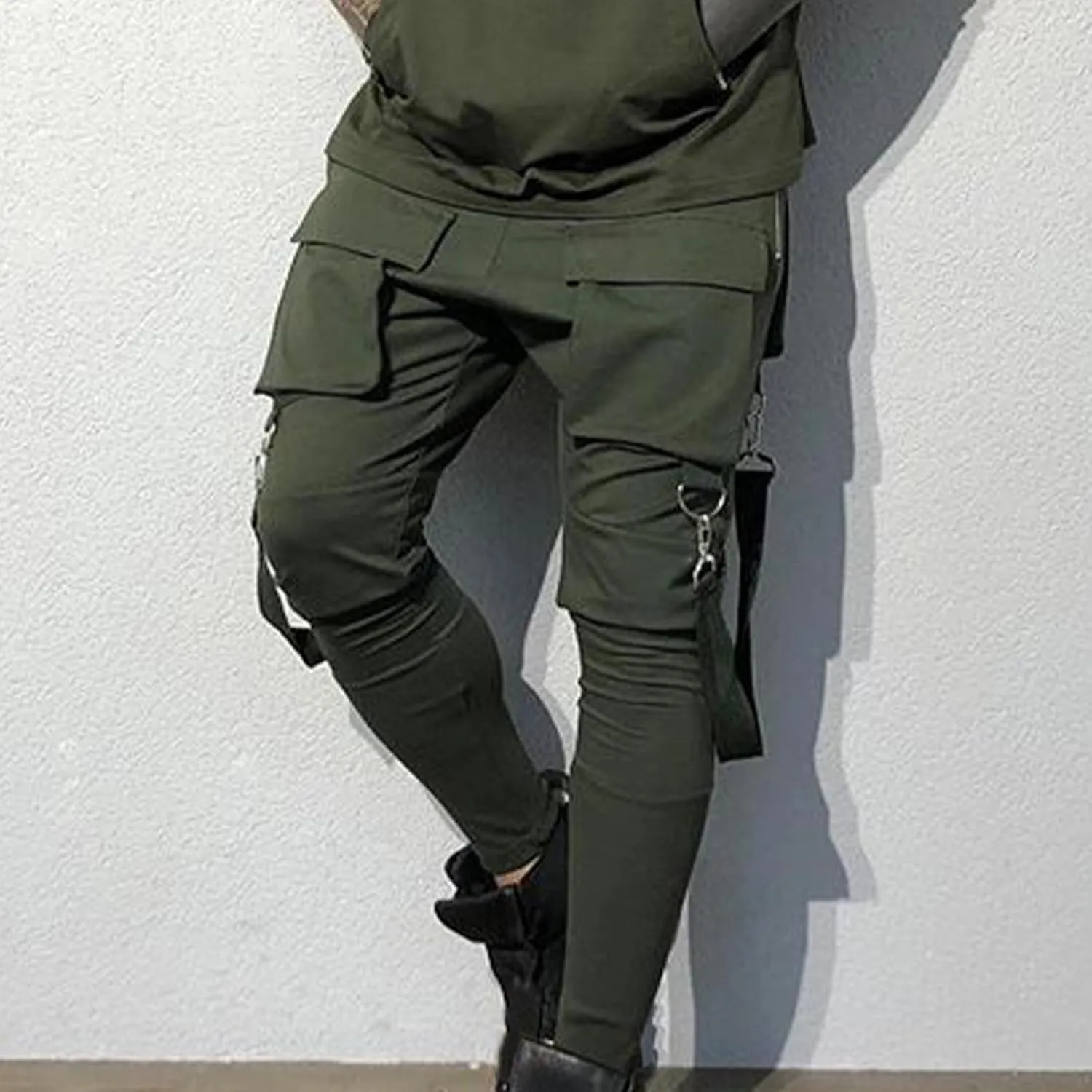 Men's Jogger Pants Techwear Hip Hop Pants Streetwear Tactical Track Pants Skinny Cyberpunk Futurism Jogger Pants