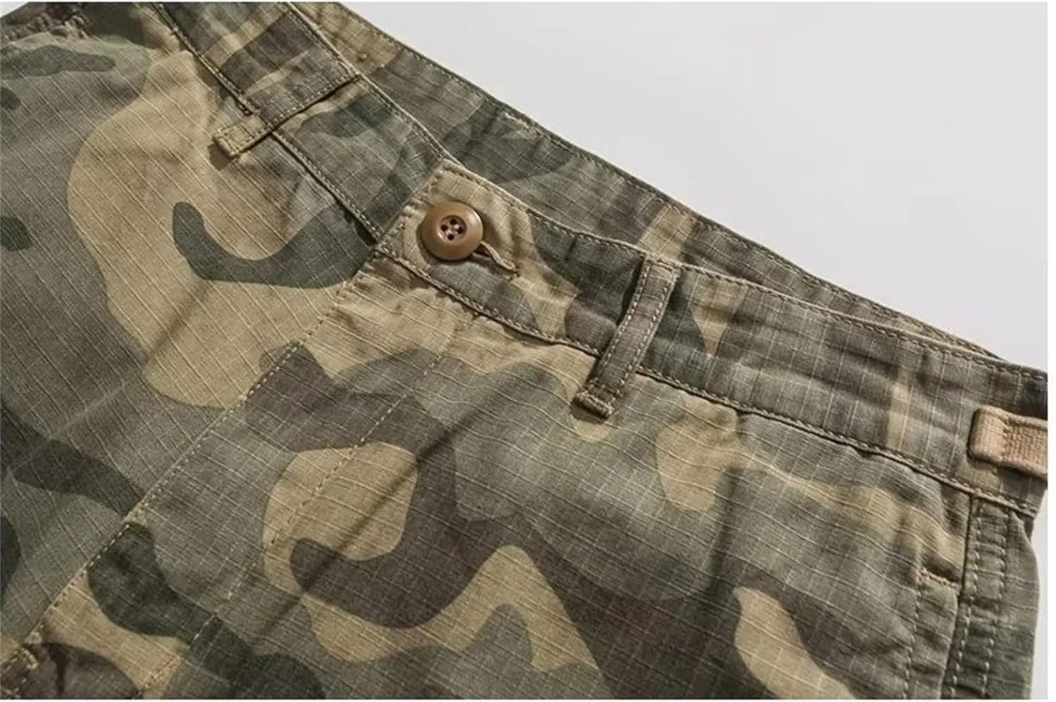 Men's Relaxed-Fit Cargo Pants Multi Pocket Military Camo Combat Work Pants Tactical Wild Army Combat Pants