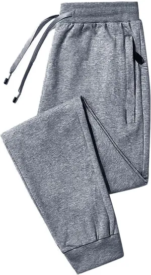 Mens Winter Warm Fleece Pants Sherpa Fleece Lined Jogger Pants Sweatpants Running Jogger Pants Thermal Fleece Jogger