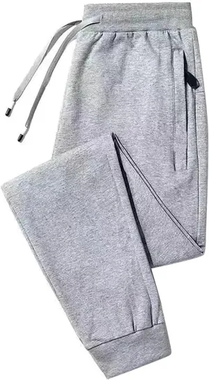 Mens Winter Warm Fleece Pants Sherpa Fleece Lined Jogger Pants Sweatpants Running Jogger Pants Thermal Fleece Jogger