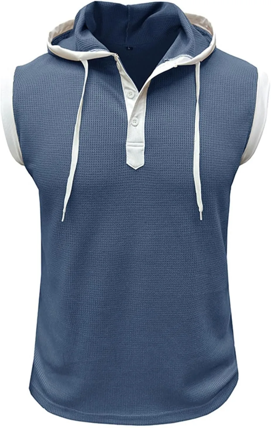 Men's Workout Tank Tops with Hood Sleeveless Cut Off Muscle Shirt Stylish Hoodies Pullover Thin Quick Dry Vest Shirts