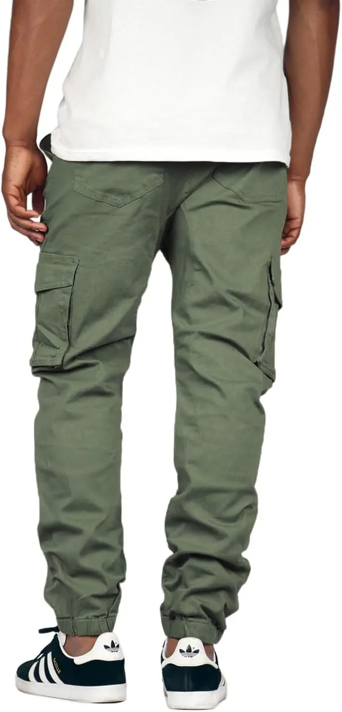 Mersenne Men's Twill Cargo Jogger Pants
