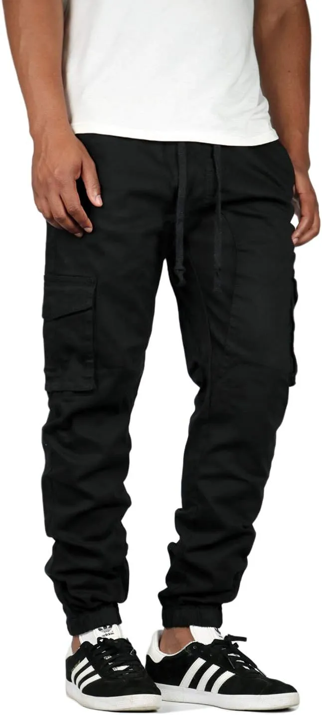 Mersenne Men's Twill Cargo Jogger Pants