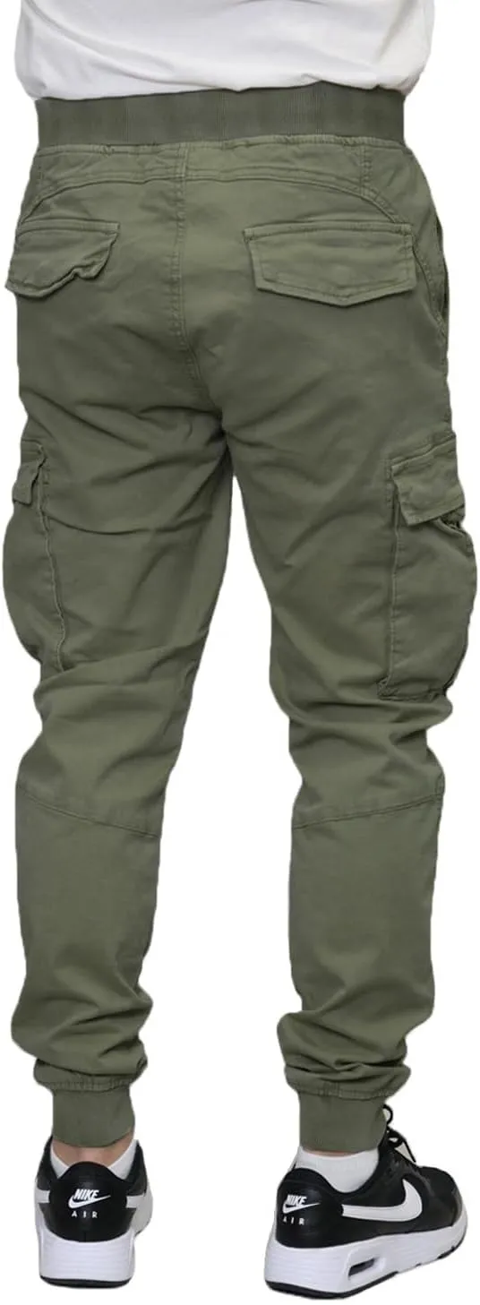 Mersenne Men's Twill Cargo Jogger Pants