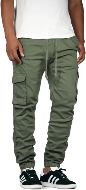 Mersenne Men's Twill Cargo Jogger Pants