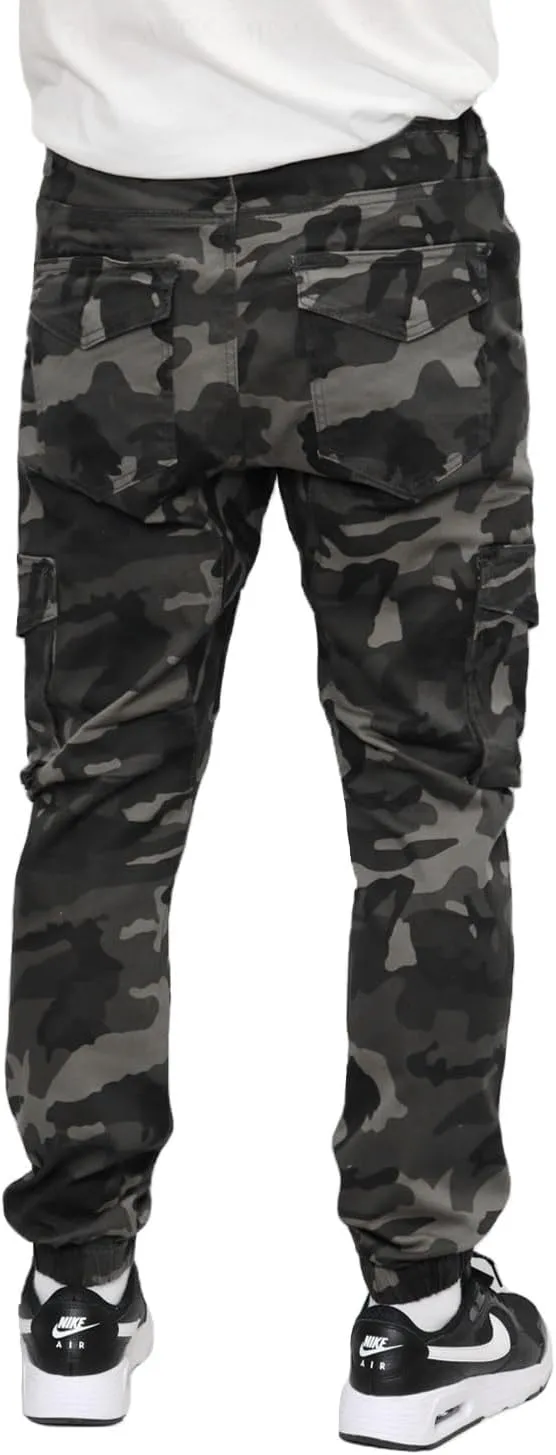 Mersenne Men's Twill Cargo Jogger Pants