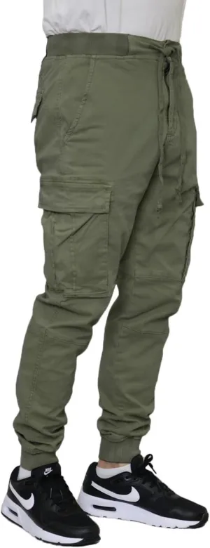 Mersenne Men's Twill Cargo Jogger Pants