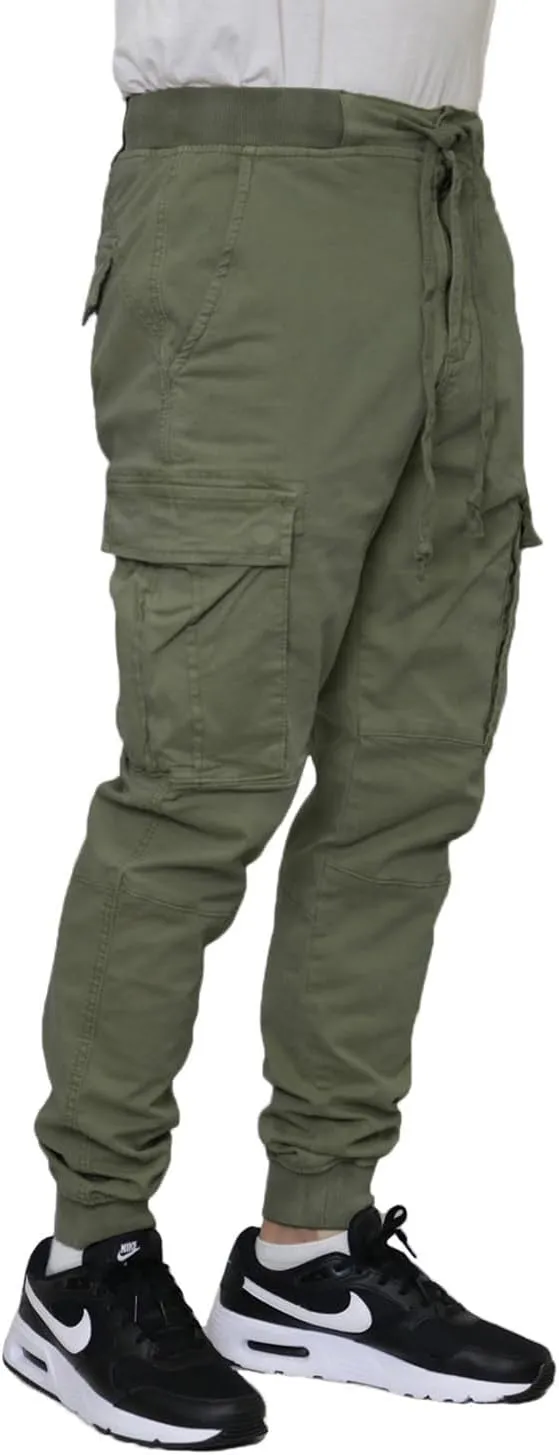 Mersenne Men's Twill Cargo Jogger Pants