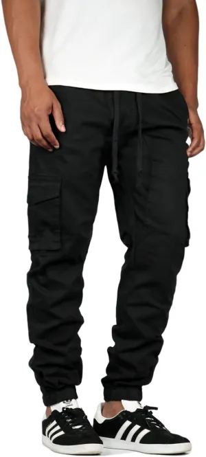 Mersenne Men's Twill Cargo Jogger Pants