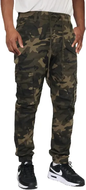 Mersenne Men's Twill Cargo Jogger Pants