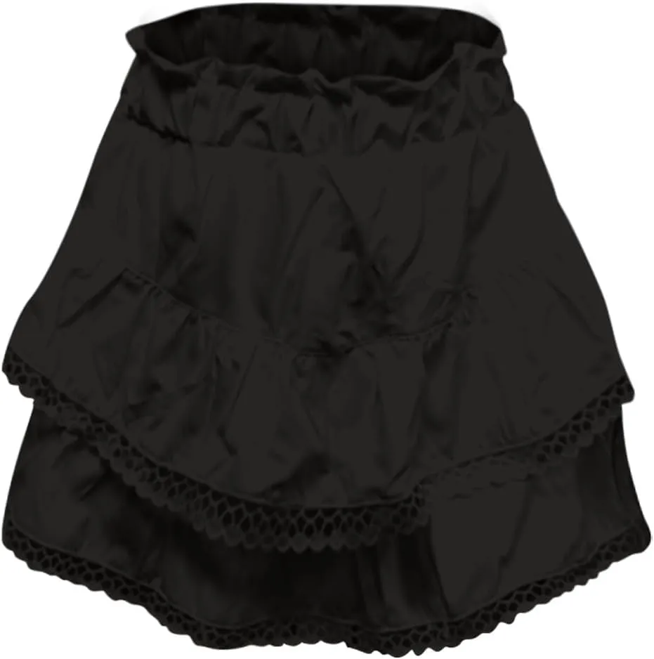Mini Skirts for Women Summer Casual Boho Flowy High Waist Skirt Fashion Layered Ruffle Hem Beach Mini Short