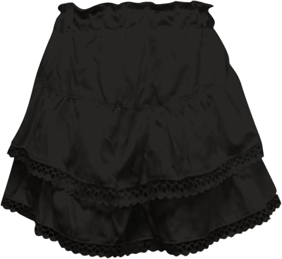 Mini Skirts for Women Summer Casual Boho Flowy High Waist Skirt Fashion Layered Ruffle Hem Beach Mini Short