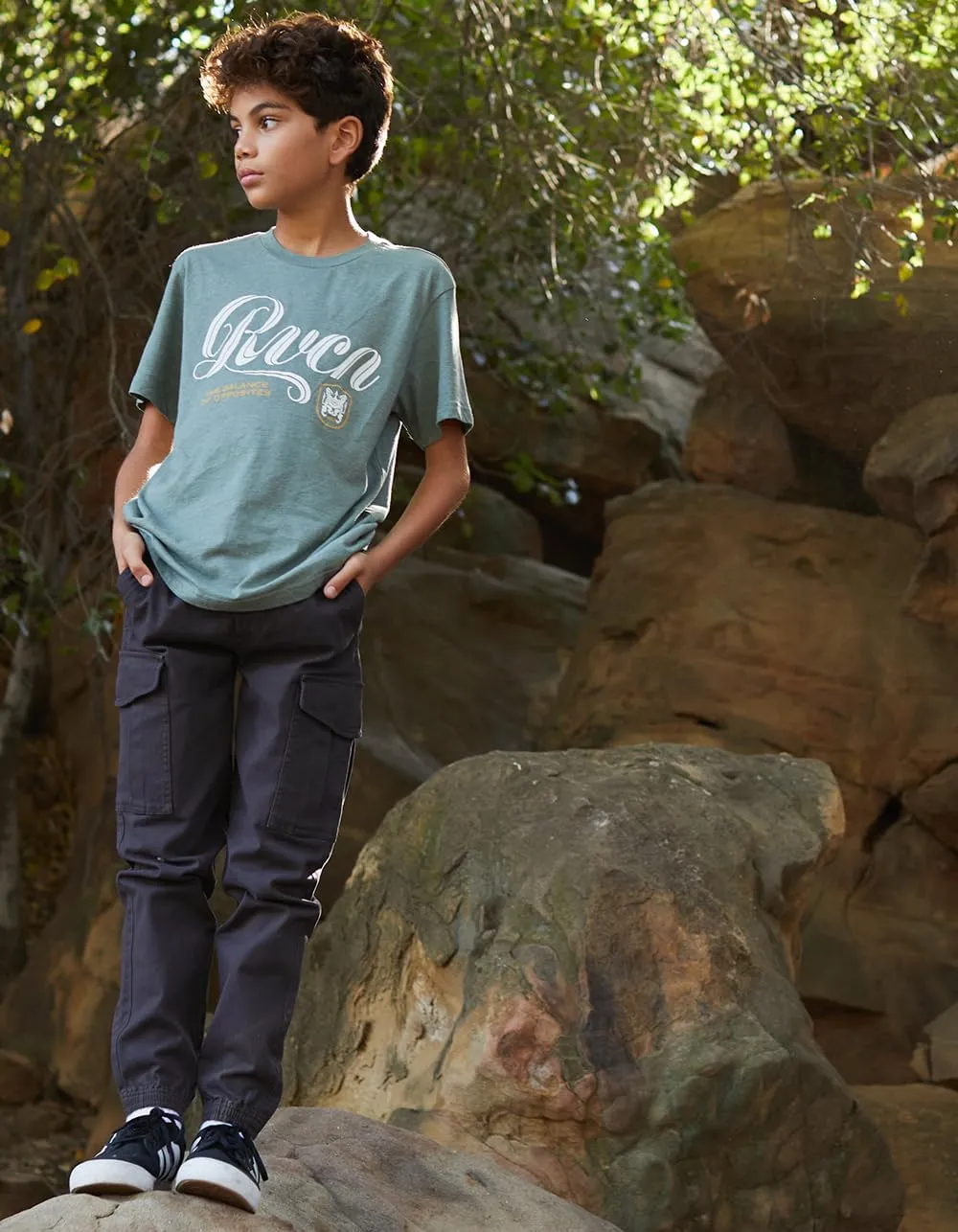Rsq Boys Twill Cargo Jogger Pants