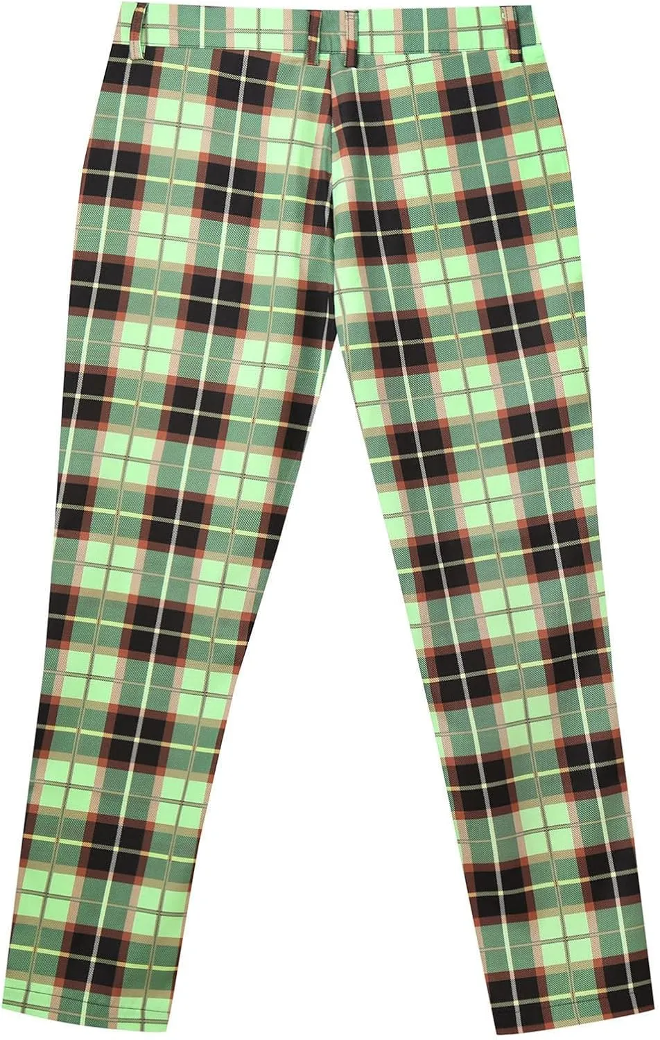 Suit Pants for Men's,Fashion Plaid Tweed Stretch Dress Pants Work Slacks Skinny Slim Fit Dress Trousers